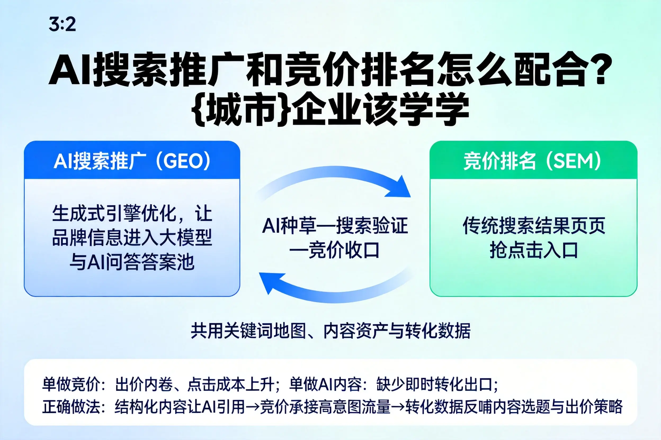 AI搜索推广和竞价排名怎么配合？滨州企业该学学