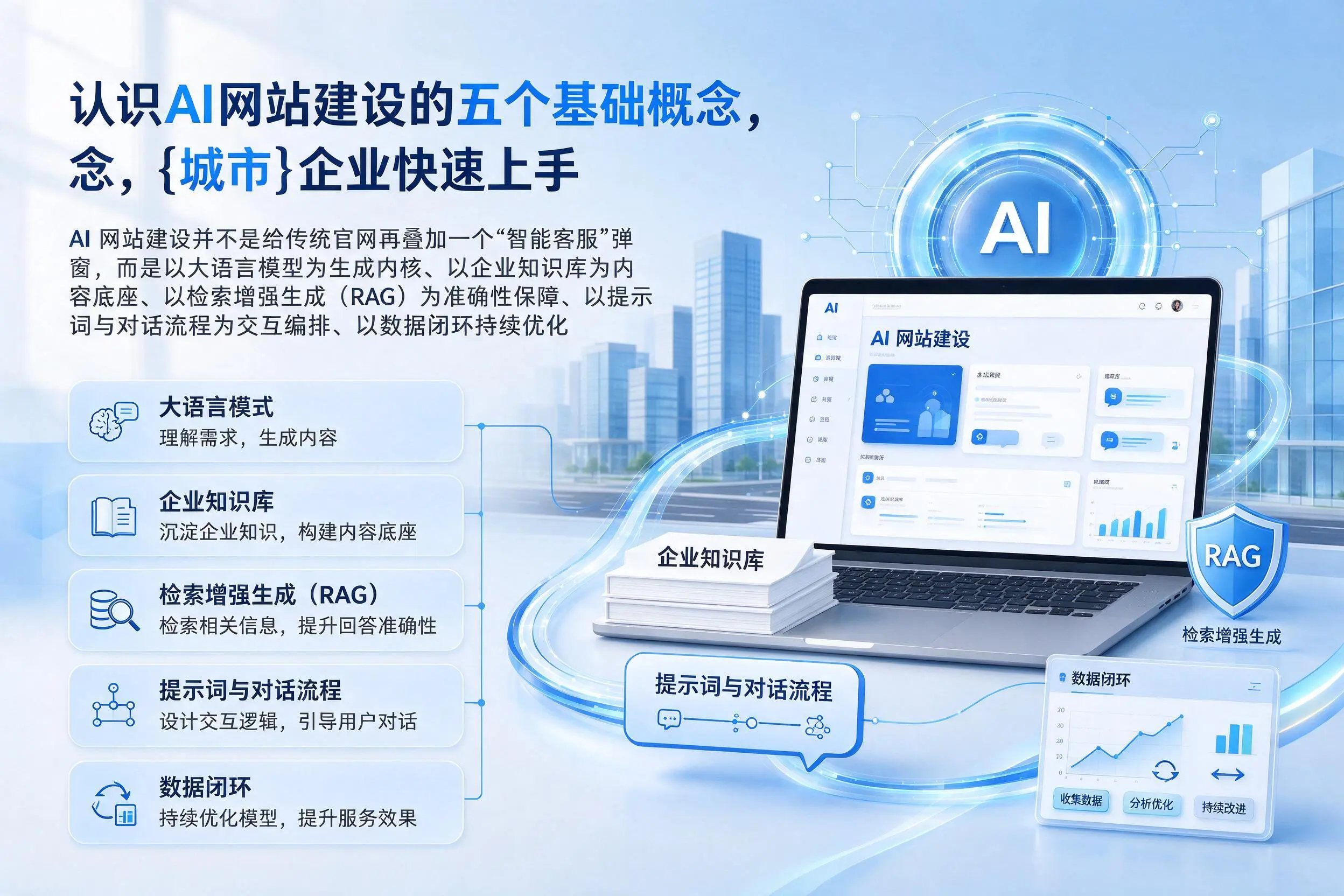 认识AI网站建设的五个基础概念，滨州企业快速上手