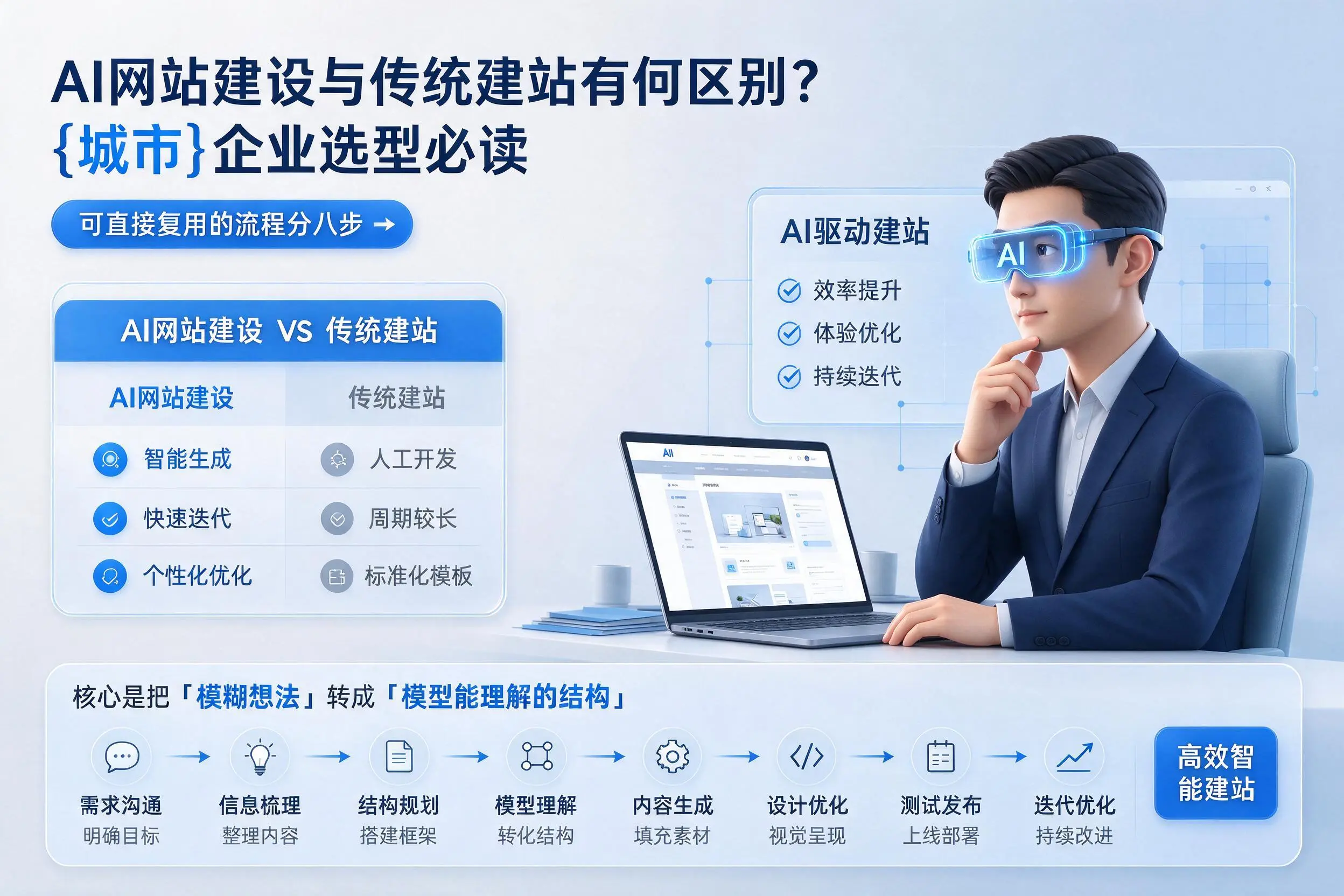 AI网站建设与传统建站有何区别？滨州企业选型必读